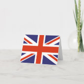 英国連合ジャック国旗のノートカード カード (正面)