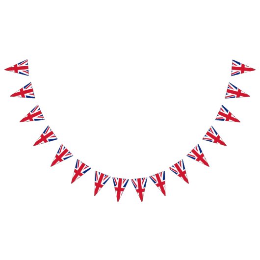 英国連合ジャック国旗のバンティング バンティングフラッグ (全)