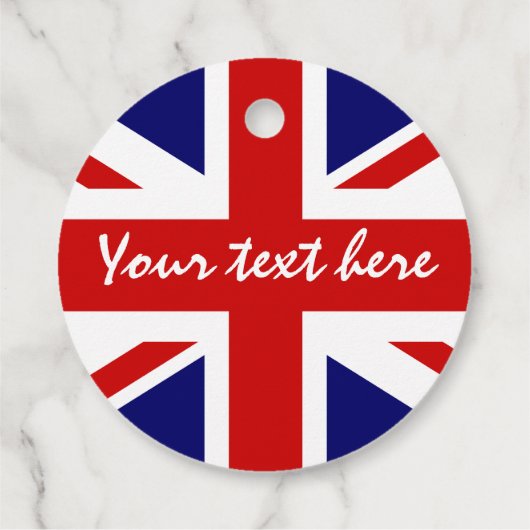 英国連合ジャック国旗のパーティー フェイバータグ (裏面)