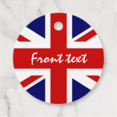 英国連合ジャック国旗のパーティー フェイバータグ (正面)