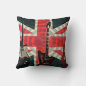 英国連合ジャック国旗のロック転がエレクティギター クッション (裏面)