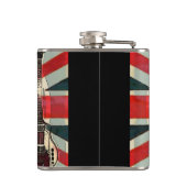 英国連合ジャック国旗のロック転がエレクティギター フラスク (裏面)