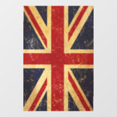 英国連合ジャック国旗のヴィンテージ ウィンドウサイン (シート)