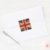 英国連合ジャック国旗のヴィンテージ スクエアシール (封筒)