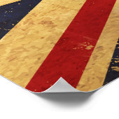 英国連合ジャック国旗のヴィンテージ ポスター (角)