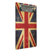 英国連合ジャック国旗のヴィンテージ ミニクリップボード (アングル)