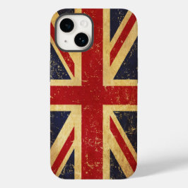 英国連合ジャック国旗のヴィンテージ Case-Mate iPhone 14ケース