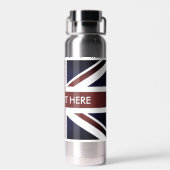 英国連合ジャック国旗の絶縁水ボトル ウォーターボトル (背面)