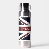 英国連合ジャック国旗の絶縁水ボトル ウォーターボトル (正面)