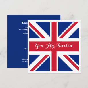 英国連合ジャック結婚国旗 招待状