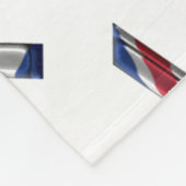 英国連合ジャック英国国旗のタイポグラフィ エレガント フリースブランケット (角)