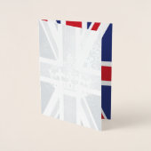 英国連合ジャック英結婚国のテーマ 箔カード (正面)