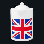 英国連合ジャック・ティーポット<br><div class="desc">このデザインはロンドンの王室のファッション・コレクションに含まれる。このラインの製品は様々な英国文化を示す可能性がある。ユニオン・ジャック国旗が特集。その他のテーマの製品については、当社の他のファッション都市を参照してください。それぞれの都市は見た目がスタイリッシュはっきりしているアイテムの範囲がある。</div>