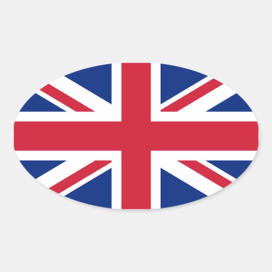 英国連合ジャック 楕円形シール (正面)