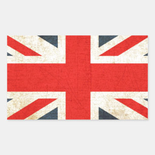 英国連合国旗 長方形シール