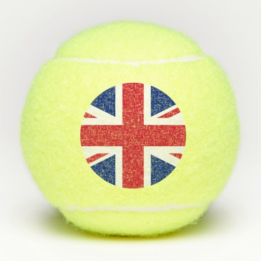 英国連統一された合ジャック旗 テニスボール (正面)