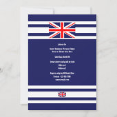 英国連邦ジャックフラグ英エレガント国パーティー 招待状 (正面)