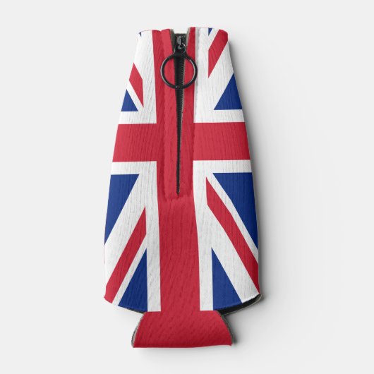 英国連邦ジャック英国パーソナライズされた国旗 ボトルクーラー (裏面)