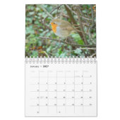英国野生動物暦 カレンダー (1月 2027)