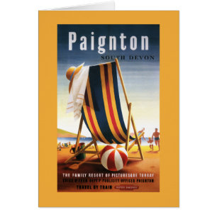 英国鉄道ビーチ椅子とボールポスター