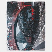 英国鉄道2-6-4T No.80136 – 名前の追加 フリースブランケット (正面)