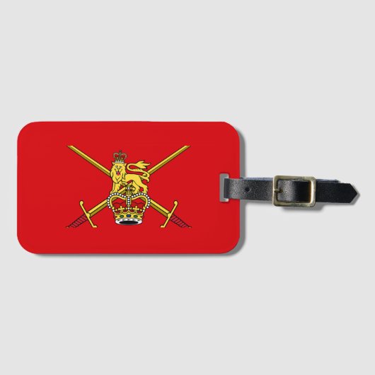 英国陸軍国旗（非cerimonial） ラゲッジタグ (正面横)