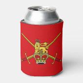 英国陸軍国旗(非cerimonial) 缶クーラー (缶正面)