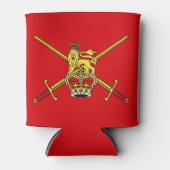 英国陸軍国旗(非cerimonial) 缶クーラー (正面)