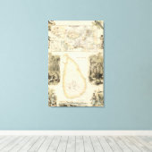 英国領有インディアン海 キャンバスプリント (インサイチュ (ウッドフロア))