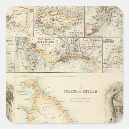 英国領有インディアン海 スクエアシール (正面)