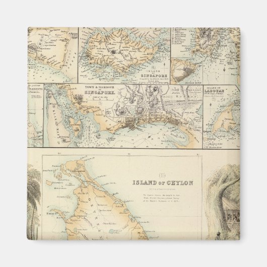 英国領有インディアン海 マグネット (正面)