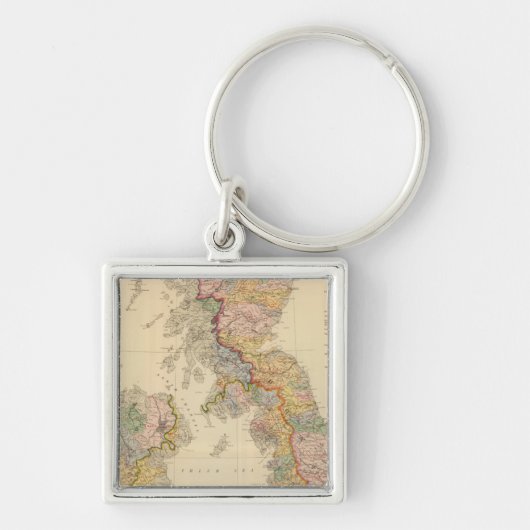 英国領海図 キーホルダー (正面)