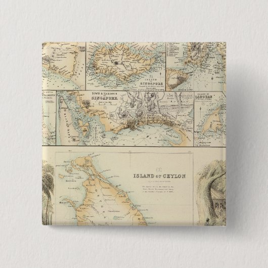 英国領財産インディアン海 缶バッジ (正面)