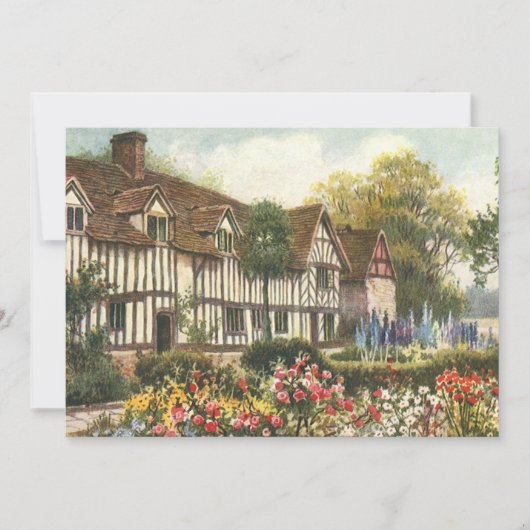 英国風の古建築とフォーマルガーデン付きのイングリッシュカントリーコテージ (正面)