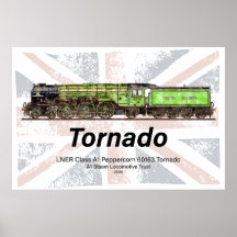 英国風クラシック蒸気機関車 Tornado