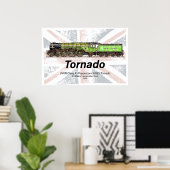 英国風クラシック蒸気機関車 Tornado ポスター (ホームオフィス)