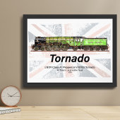 英国風クラシック蒸気機関車 Tornado ポスター