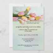 英国風ハイティーまたはイースターブランチ招待状 招待状 (裏面)