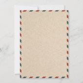 英国風ラスティックな誕生日パーティー 招待状 (裏面)