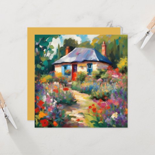 英国風景のグリーティングカード カード (正面/裏面インサイチュ)