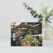 英国風景、野買菜市場 ポストカード (スタンド正面)