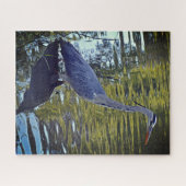 英国食べ物を与えのRHS WisleyにあるHeron's in the Pond ジグソーパズル (横)