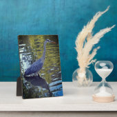 英国食べ物を与えのRHS WisleyにあるHeron's in the Pond フォトプラーク (側面)