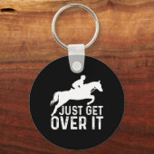 英国馬乗馬ハンタージャンパーガール乗馬 キーホルダー (正面)