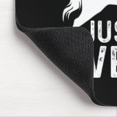 英国馬乗馬ハンタージャンパーガール乗馬 マウスパッド (コーナー)