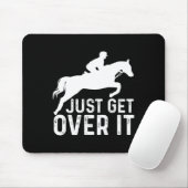 英国馬乗馬ハンタージャンパーガール乗馬 マウスパッド (マウス)