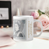 英国1971年£5紙幣マグカップ - エリザベス2世女王 ジャンボコーヒーマグカップ
