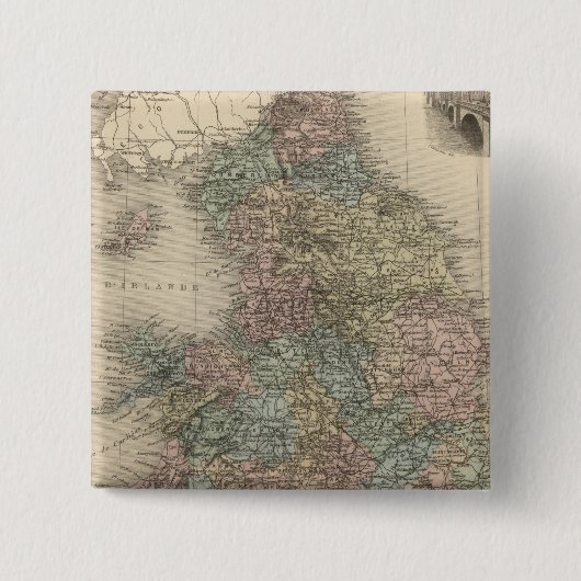 英国3 缶バッジ (正面)