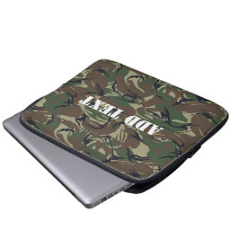 英国95フォレストグリーンカモフラージュ ラップトップスリーブ
