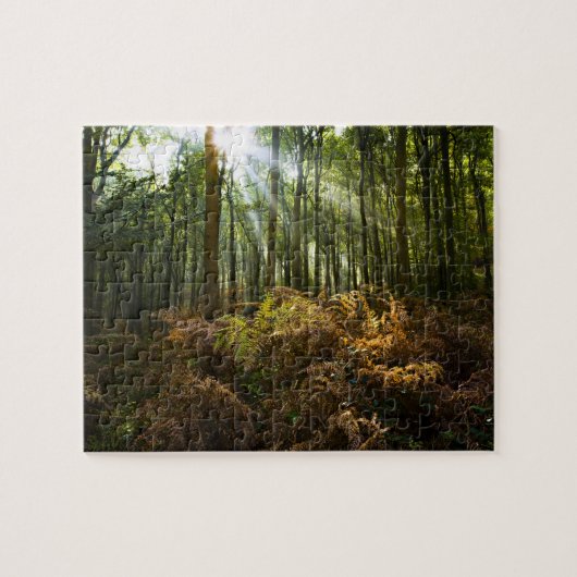 英国、イギリス。通り抜ける太陽光線 ジグソーパズル (横)